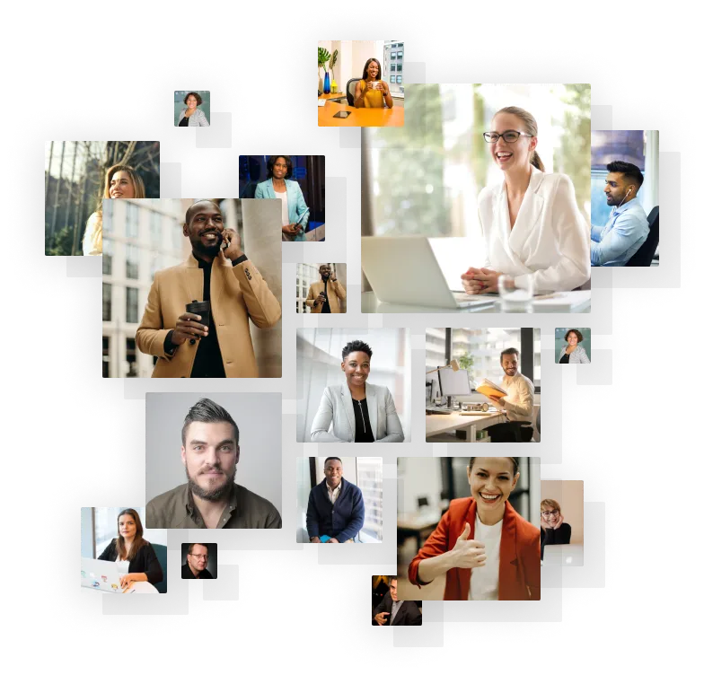 Collage of people